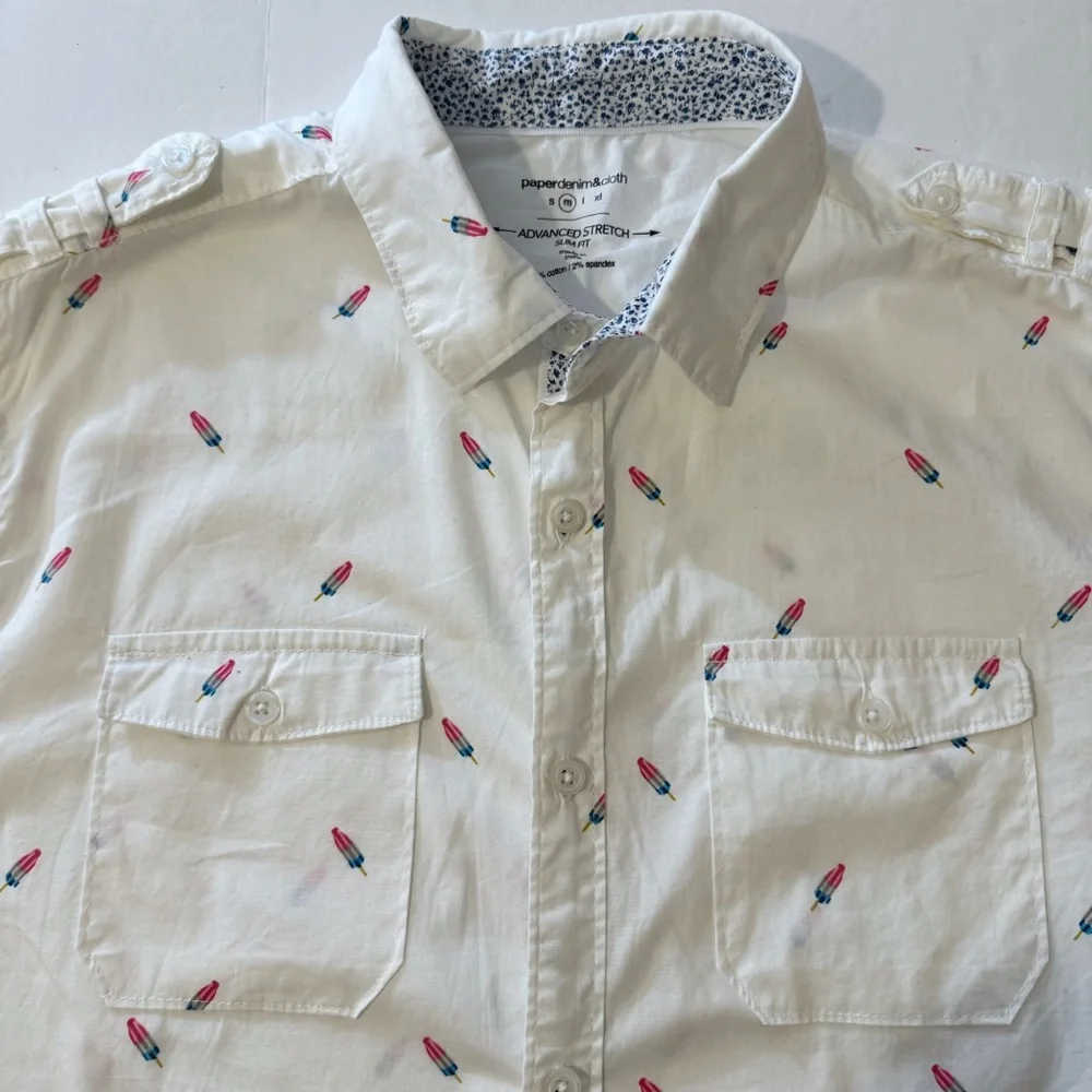 Paper Denim & Cloth Popsicle Button Down Shirt - Picture 2 of 5